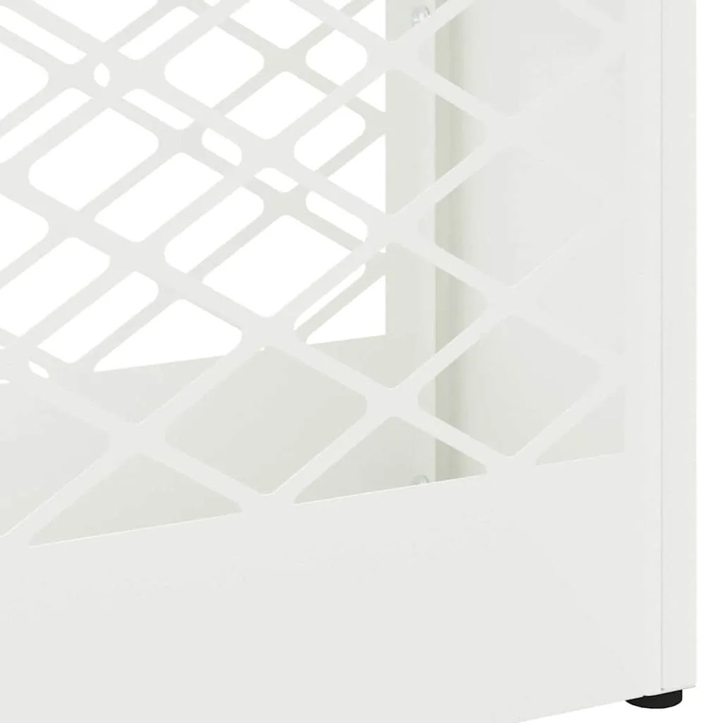 vidaXL Σχέδιο & βάση αποθήκευσης Λευκό 28 x 12 x 41 εκ Ατσάλι