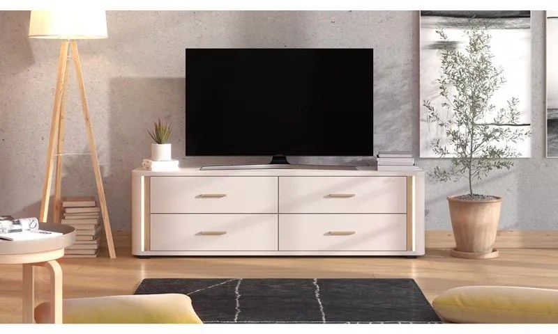 Έπιπλο τηλεόρασης YORK 4F Cashmere - Artisan Oak 177x40x52εκ. 177x40x52 εκ.