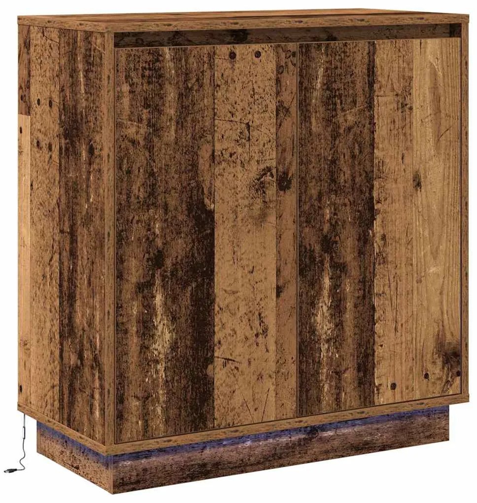 vidaXL Κομοδίνο Παλιό Ξύλο 71 x 34.5 x 75 εκ. Επεξεργασμένο ξύλο