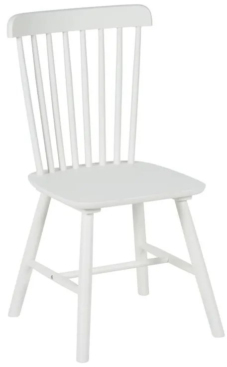Καρέκλα Melia rubberwood σε λευκή απόχρωση 45x51x87εκ 4αδα 45x51x87 εκ.