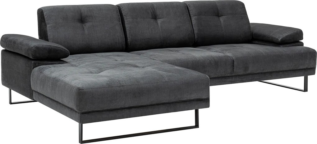 Corner Sofa Mustang Large Left - Anthracite Anthracite