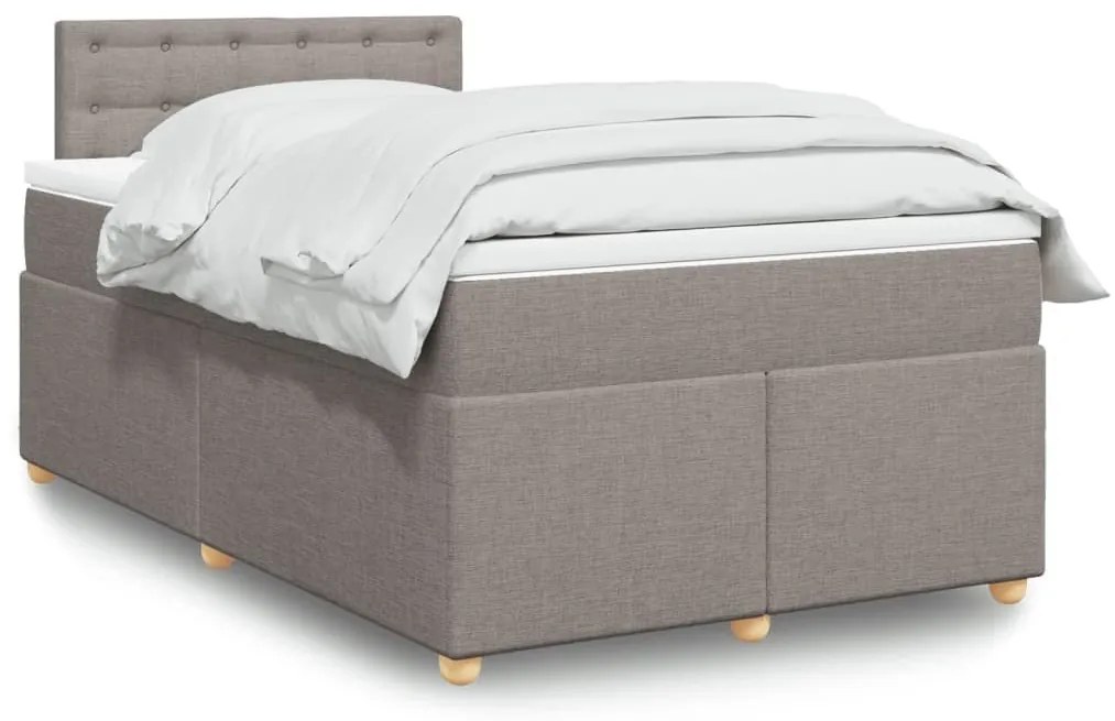 ΚΡΕΒΑΤΙ BOXSPRING ΜΕ ΣΤΡΩΜΑ TAUPE 120X190 ΕΚ. ΥΦΑΣΜΑΤΙΝΟ 3286637