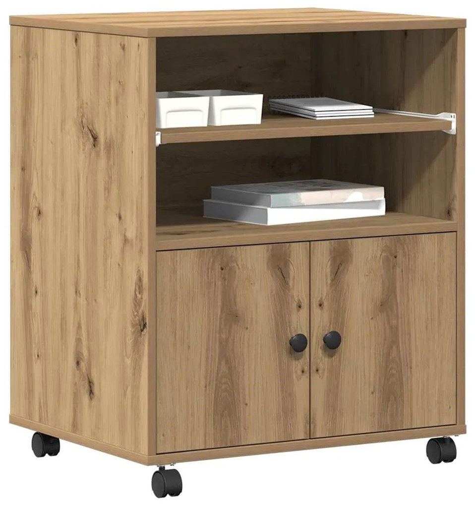 vidaXL Σταντ Εκτυπωτή artisan δρυς 60 x 48 x 74 εκ. Επεξεργασμένο ξύλο