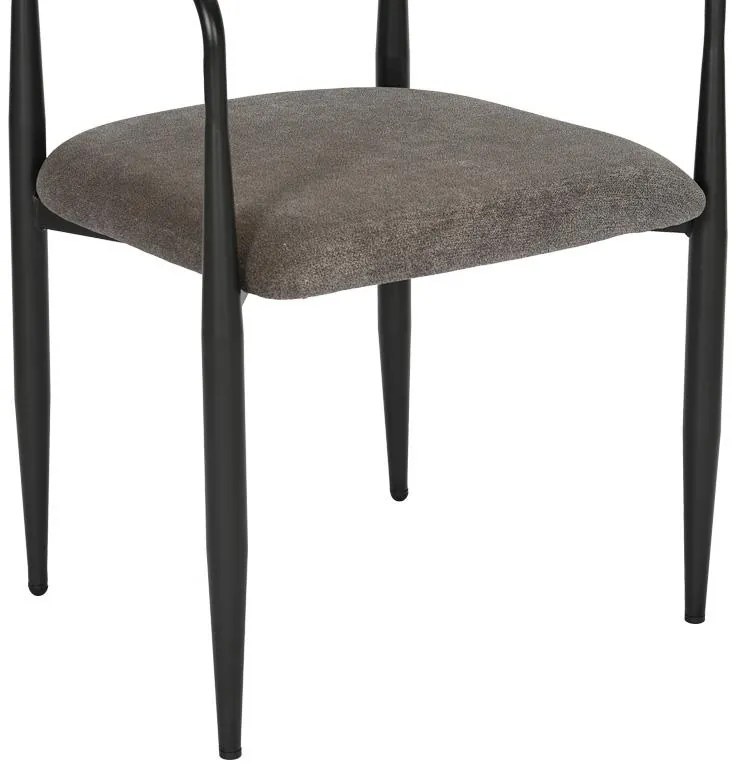 Καρέκλα - Πολυθρόνα Kalone ύφασμα σε ανθρακί απόχρωση 56x55x78εκ 2αδα 56x55x78 εκ.