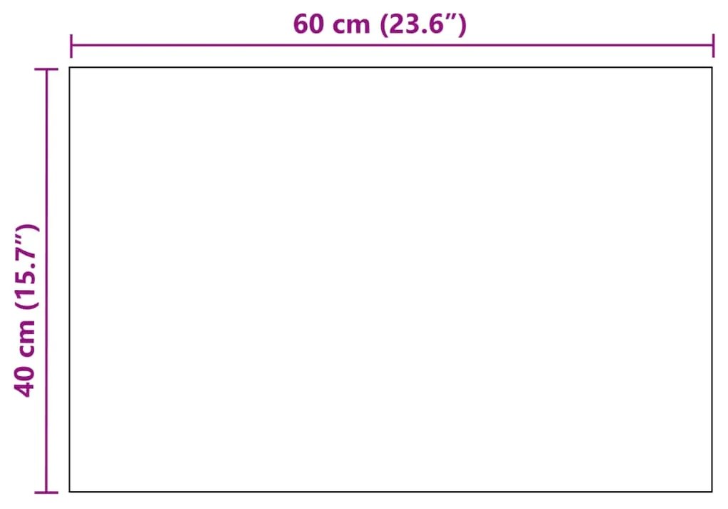ΚΑΘΡΕΦΤΗΣ ΤΟΙΧΟΥ ΟΡΘΟΓΩΝΙΟΣ 60 X 40 ΕΚ. ΓΥΑΛΙΝΟΣ 245699