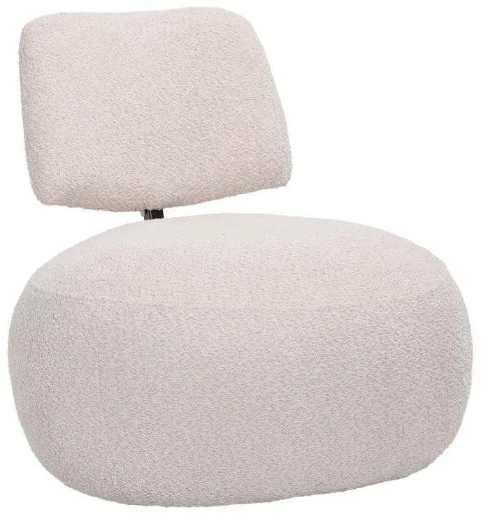 Πολυθρόνα Stonie μπουκλέ ύφασμα σε μπεζ απόχρωση 67x73x67εκ 67x73x67 εκ.