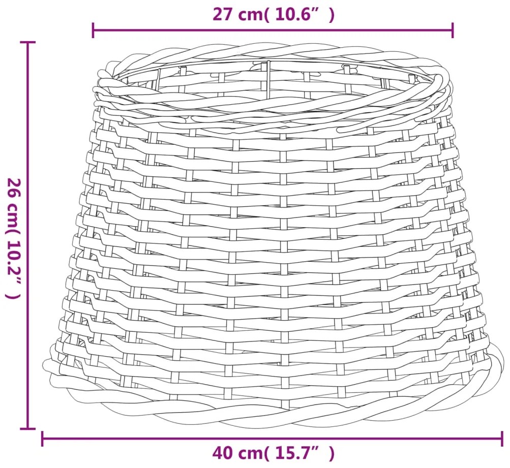 ΚΑΠΕΛΟ ΦΩΤΙΣΤΙΚΟΥ ΚΑΦΕ Ø40X26 ΕΚ. ΑΠΟ WICKER 364393