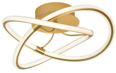 Πλαφονιέρα Φωτιστικό Οροφής Lorra Xρυσό 18Χ45 4250900 Viokef-4250900-Χρυσό 4250900
