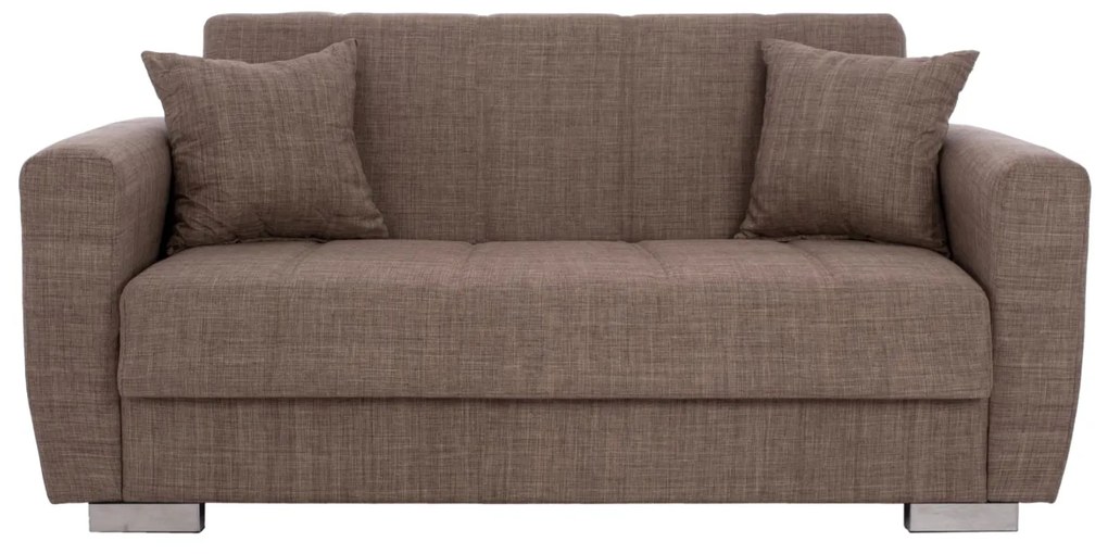 Καναπές - Κρεβάτι Polya 2θέσιος Καφέ 150x84x88 εκ. 150x84x88 εκ.