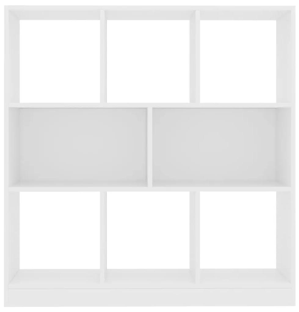 vidaXL Βιβλιοθήκη Λευκή 97,5 x 29,5 x 100 εκ. από Μοριοσανίδα