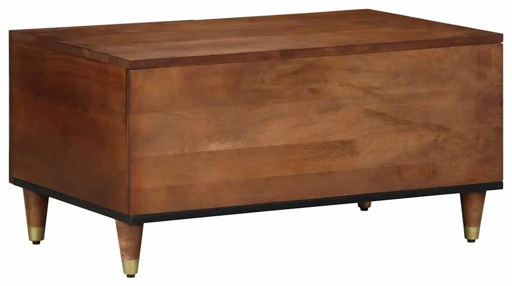 vidaXL Τραπεζάκι σαλονιού καφέ μελί 80 x 50 x 40 cm Μασίφ ξύλο μάνγκο