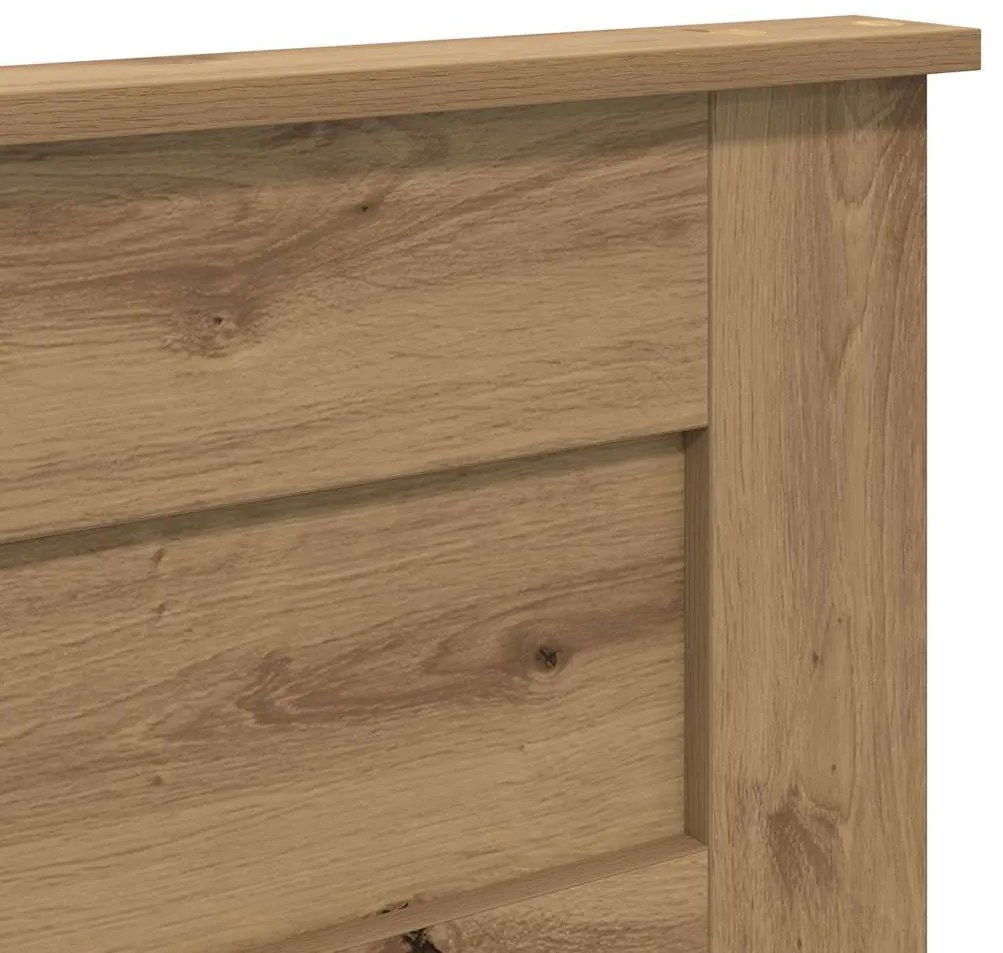 vidaXL Κεφαλάρι με κεφαλάρι Artisan Oak 135 cm Επεξεργασμένο ξύλο