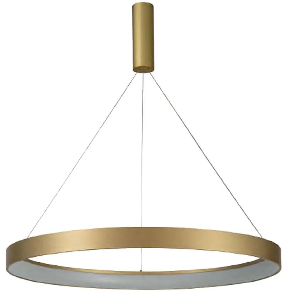 Φωτιστικό Οροφής 77-8148 Led 80cm Amaya Gold Mat Homelighting Αλουμίνιο,Ακρυλικό