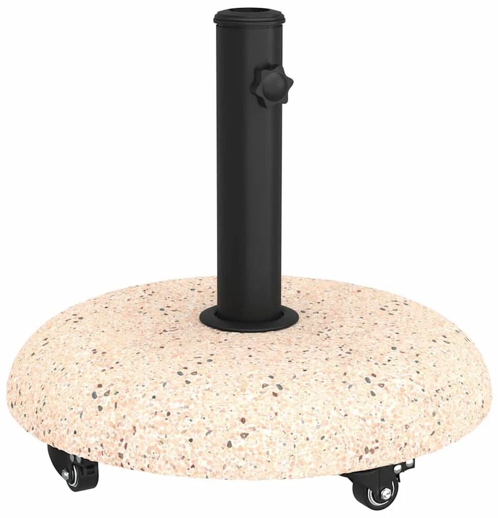 vidaXL Βάση ομπρέλας Κίτρινο και Μαύρο 45 x 45 x 40 cm