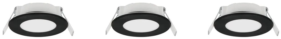 Φωτιστικό Χωνευτό Trio Lighting HIMAL 635110302 Μαύρο Ματ (Black Mat) 2700 + 4000K