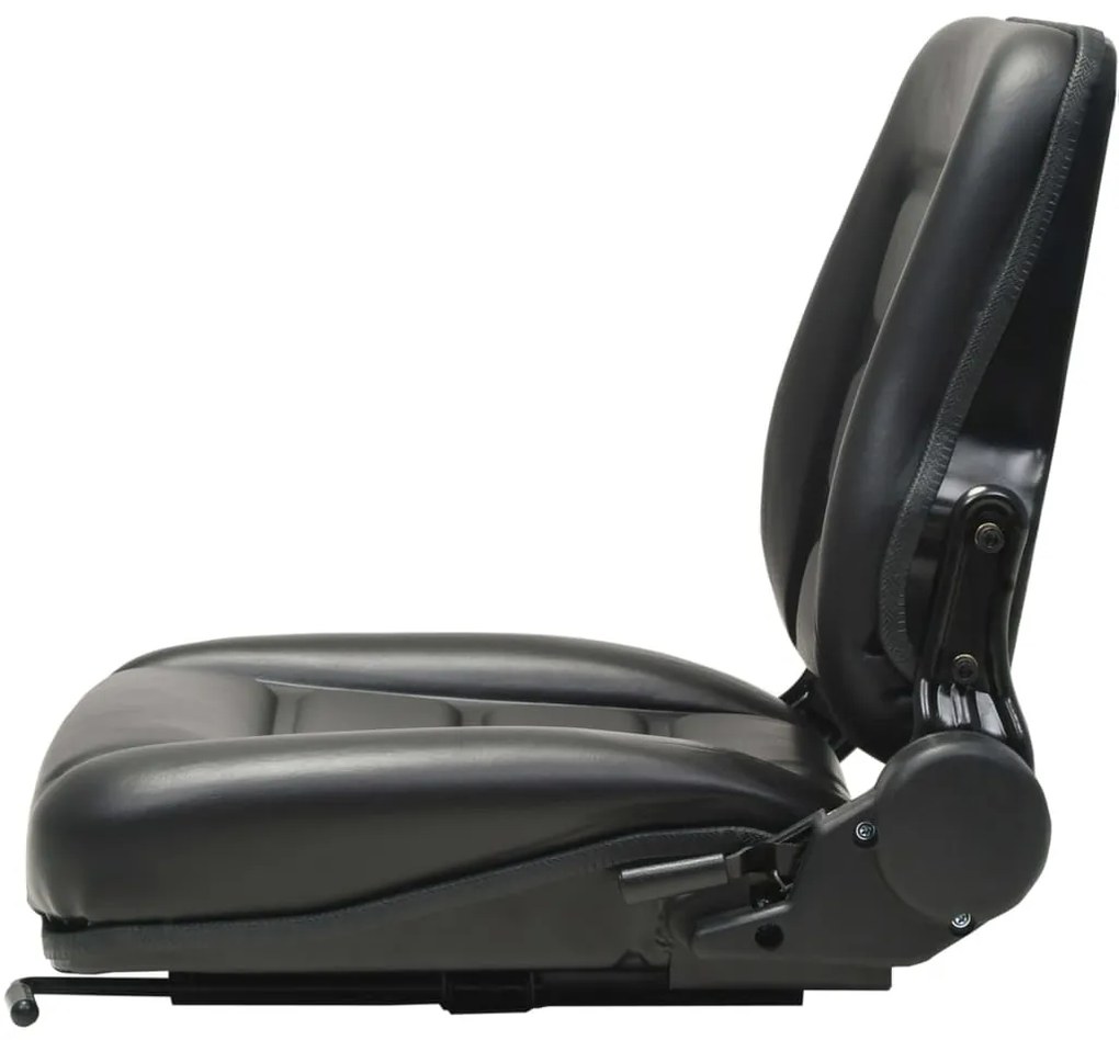 vidaXL Κάθισμα Περονοφόρου Ανυψωτικού/Τρακτέρ με Ρυθμιζ. Πλάτη Μαύρο