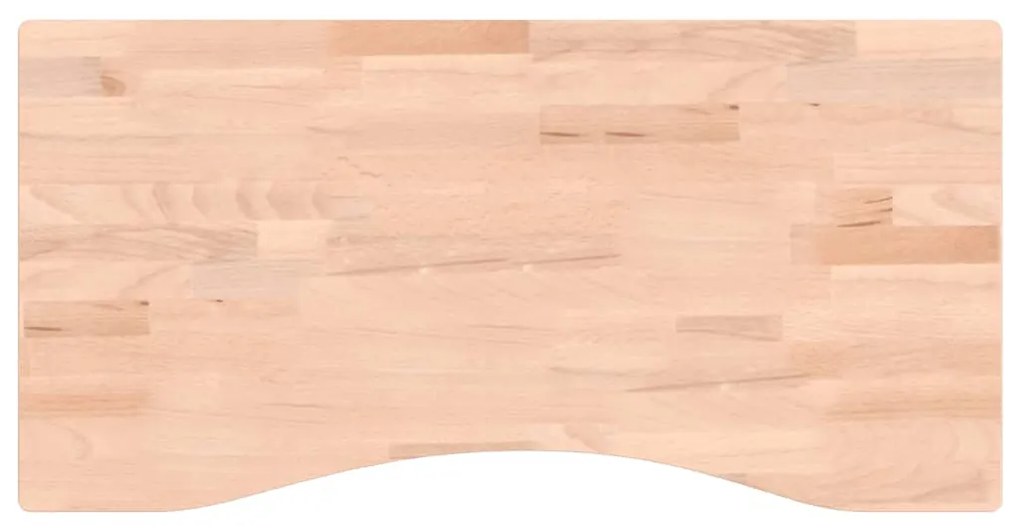 vidaXL Επιφάνεια Εργασίας 80x(36-40)x2,5 εκ. από Μασίφ Ξύλο Οξιάς