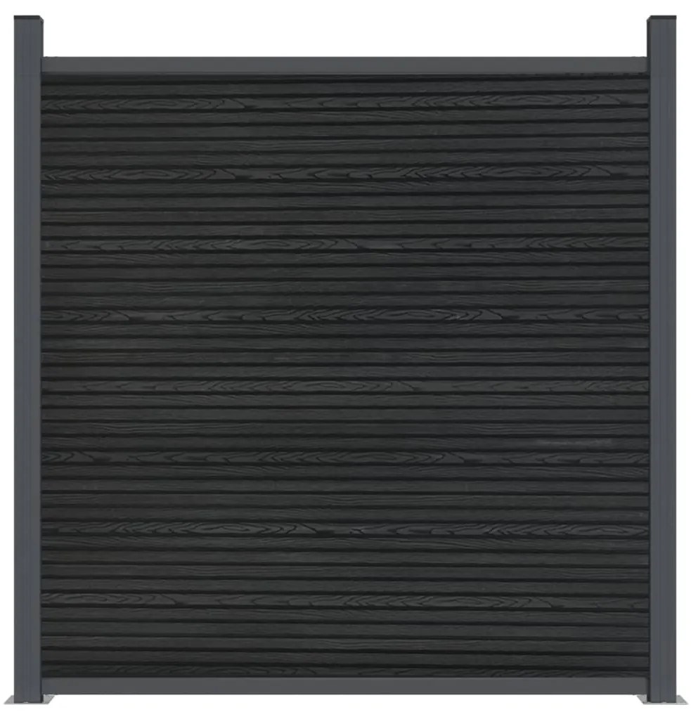 vidaXL Πάνελ Περίφραξης Γκρι 173 x 186 εκ. από WPC
