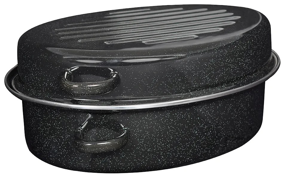 Γάστρα Εμαγιέ 01-8154 42Cm Μέταλλο Black Estia Aluminium