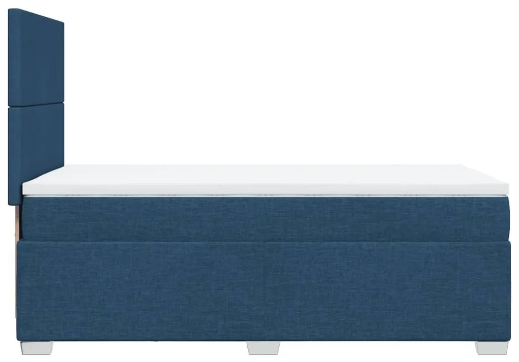 ΚΡΕΒΑΤΙ BOXSPRING ΜΕ ΣΤΡΩΜΑ ΜΠΛΕ 100 X 200 ΕΚ. ΥΦΑΣΜΑΤΙΝΟ 3292698