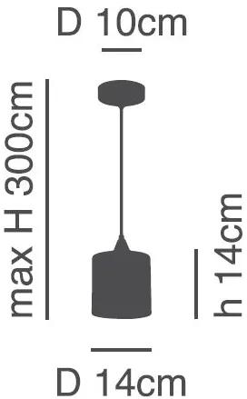 Φωτιστικό Οροφής SE21-BL-B10-SH1 ADEPT PENDANT White Shade Pendant + - Ύφασμα - 77-9009