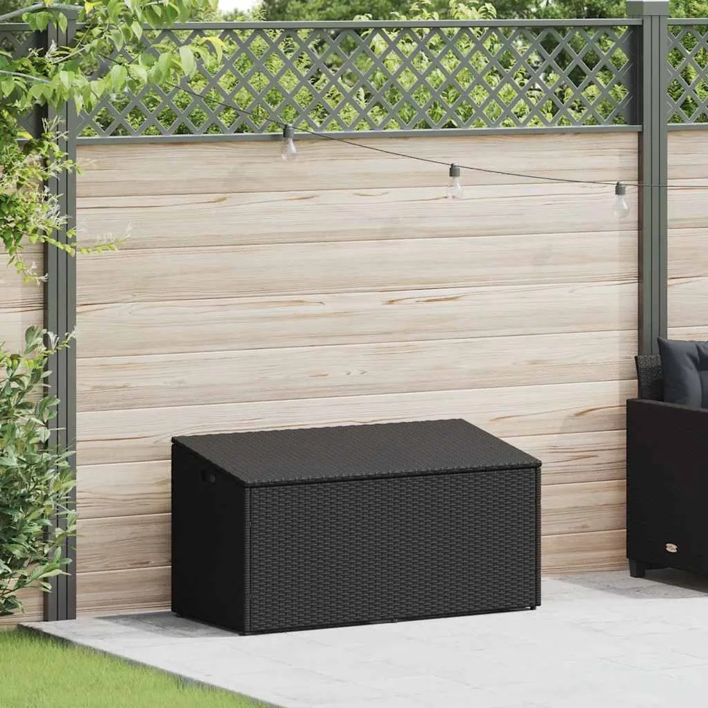 ΚΗΠΟΣ ΚΟΥΤΙ ΑΠΟΘΗΚΕΥΣΗΣ ΜΑΥΡΟ 110X50X58 CM POLY RATTAN 4104069