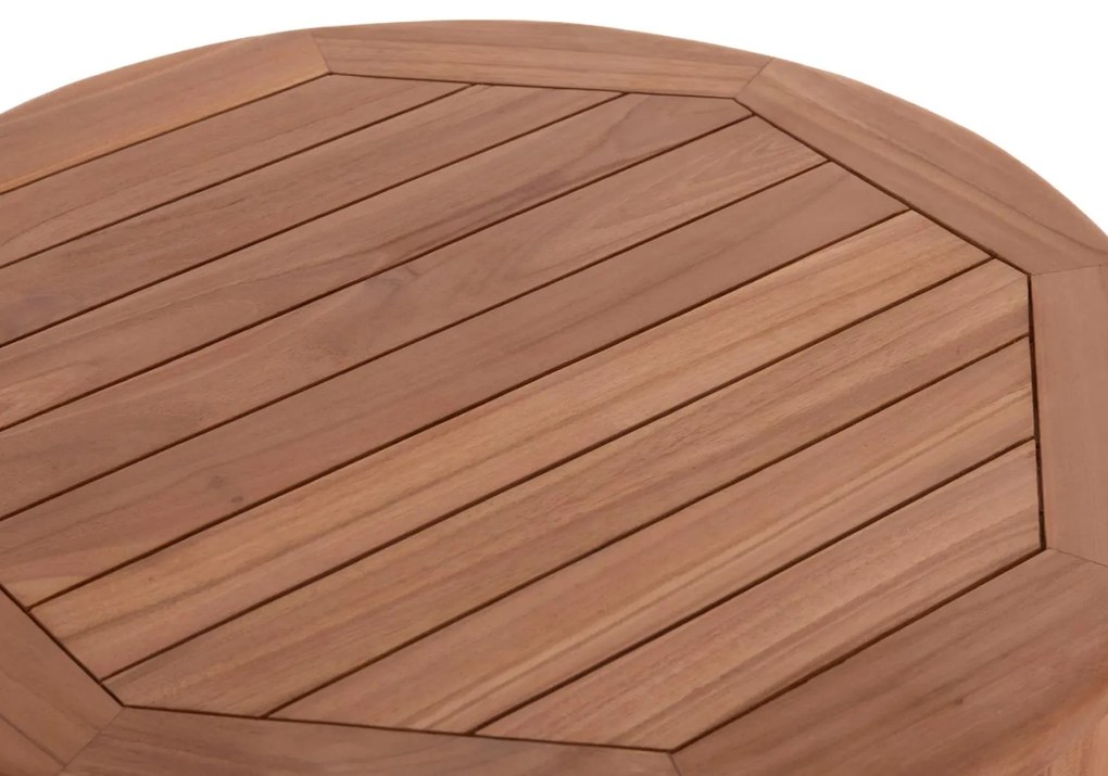 Τραπέζι - Σταντ Μπάρ Στρόγγυλο PRESSCOT C18114 Ξύλο Teak Φυσικό Φ60x105Υ εκ. 60x60x105 εκ.