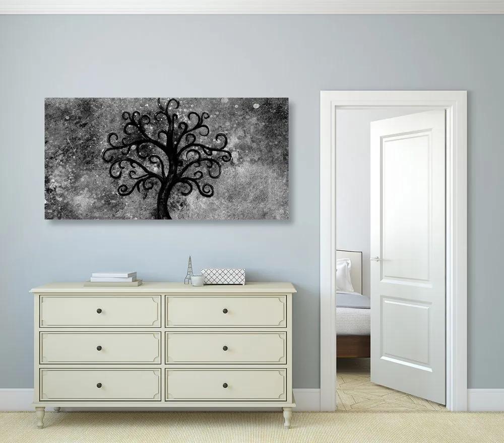 Εικόνα ασπρόμαυρο δέντρο της ζωής - 100x50