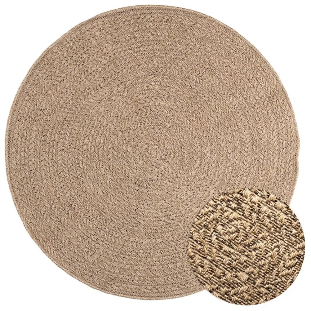 vidaXL Χαλί ZIZUR Όψη Γιούτας Εσωτ. &amp; Εξωτ. Χώρου 120 εκ.