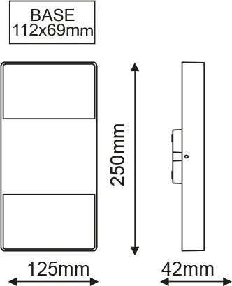 Απλίκα κήπου LED Mira Square Plus