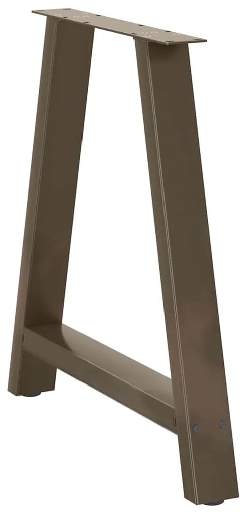 vidaXL Πόδια Τραπεζαρίας Σχήματος Α 2 τεμ. 70x(72-73) εκ. Ατσάλι
