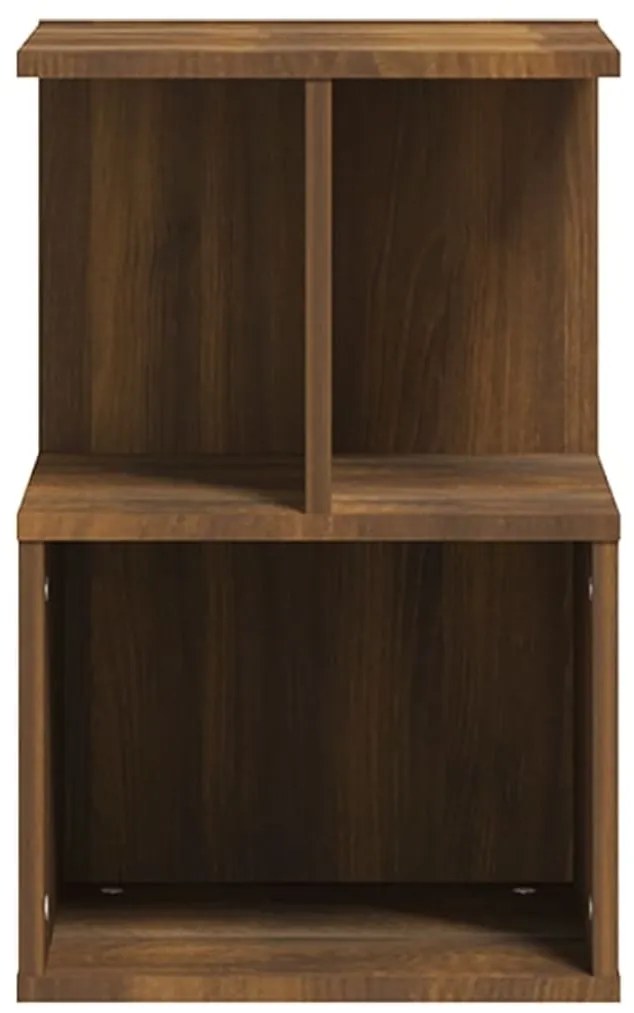 vidaXL Κομοδίνα 2 Τεμ. Καφέ Δρυς 35x35x55 εκ. από Επεξεργασμένο Ξύλο