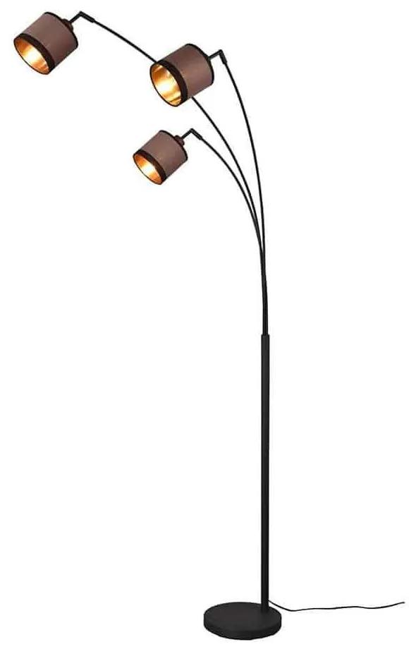Φωτιστικό Δαπέδου Davos R41553041 3xE14 185x12cm Taupe-Black RL Lighting