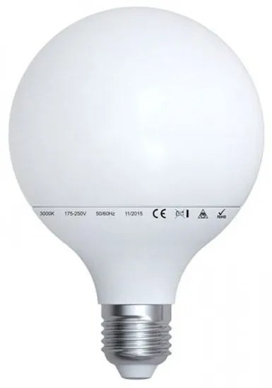 Λάμπα LED Globe Φ95 12W Ε27 IP 44 ματ LUMEN 13-27295120