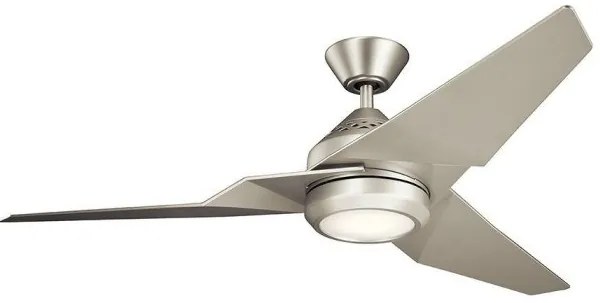 Ανεμιστήρας Οροφής 60W Φωτιστικό LED 18W Τηλεχειριστήριο Jade Elstead Lighting-KLF-JADE-60-BN-Νίκελ Ματ KLF-JADE-60-BN
