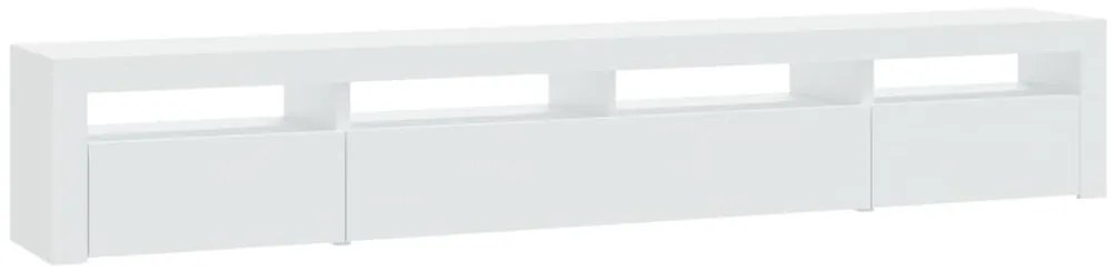 vidaXL Έπιπλο Τηλεόρασης με LED Λευκό 240x35x40 εκ.