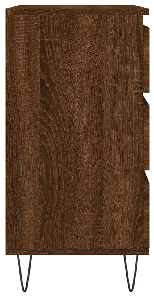 vidaXL Μπουφές Καφέ Δρυς 60x35x70 εκ. από Επεξεργασμένο Ξύλο