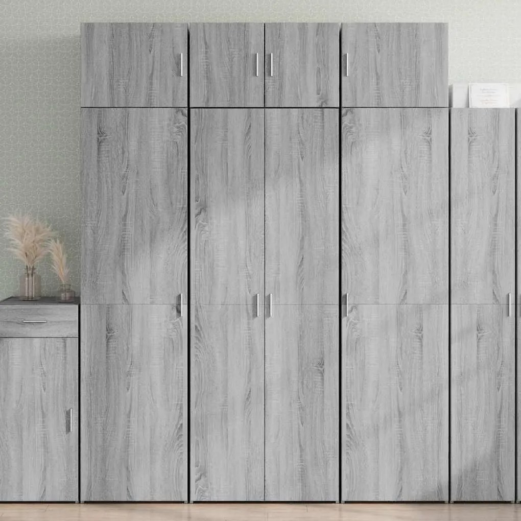 vidaXL Ντουλάπι Γκρι Sonoma 70x42,5x185 εκ. από Επεξεργασμένο Ξύλο