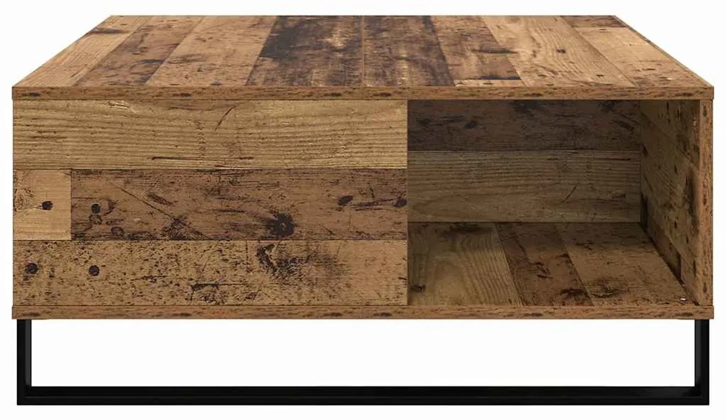 vidaXL Τραπεζάκι σαλονιού Παλαιό ξύλο 80 x 80 x 36.5 εκ