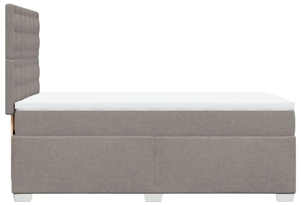 ΚΡΕΒΑΤΙ BOXSPRING ΜΕ ΣΤΡΩΜΑ TAUPE 80X200 ΕΚ. ΥΦΑΣΜΑΤΙΝΟ 3290333