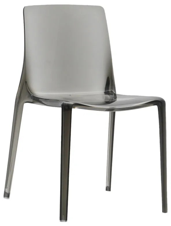 Καρέκλα Mirage pakoworld PC γκρι διαφανές Model: 231-000006