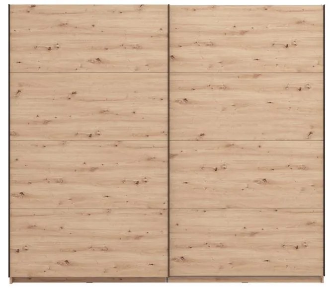 Ντουλάπα Συρόμενη GARD 245 Δίφυλλη Artisan 245x61x218εκ. 245x61x218 εκ.