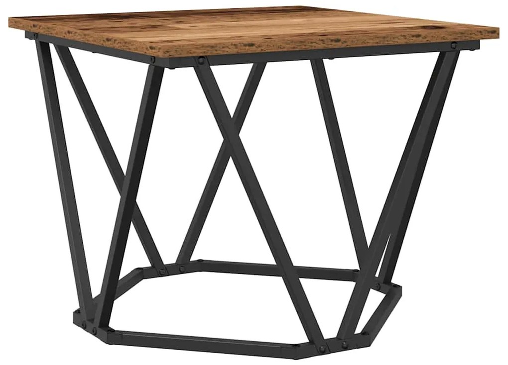 vidaXL Τραπεζάκι σαλονιού 3 pcs Παλαιό ξύλο 50 x 50 x 40 cm