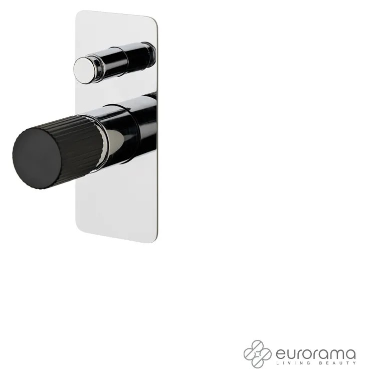Eurorama OSO Μίκτης εντοιχισμού 2 εξόδων με εκτροπέα Chrome
