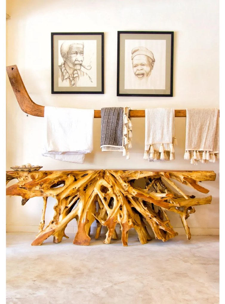 Κονσόλα C9369 απο Μασίφ Ξύλο TEAK Φυσικό 150x40x70εκ. 150x40x70 εκ.