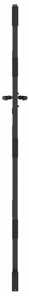 vidaXL Πύλη Κήπου Μαύρο 85 x 175 cm Ατσάλι με Επικάλυψη Πούδρας