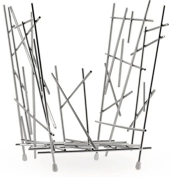 Θήκη Περιοδικών Blow up FC15 45,5x28,5x35cm Μεταλλική Chome με Δώρο 2 Δαχτυλίδια Πετσέτας Alessi Μέταλλο
