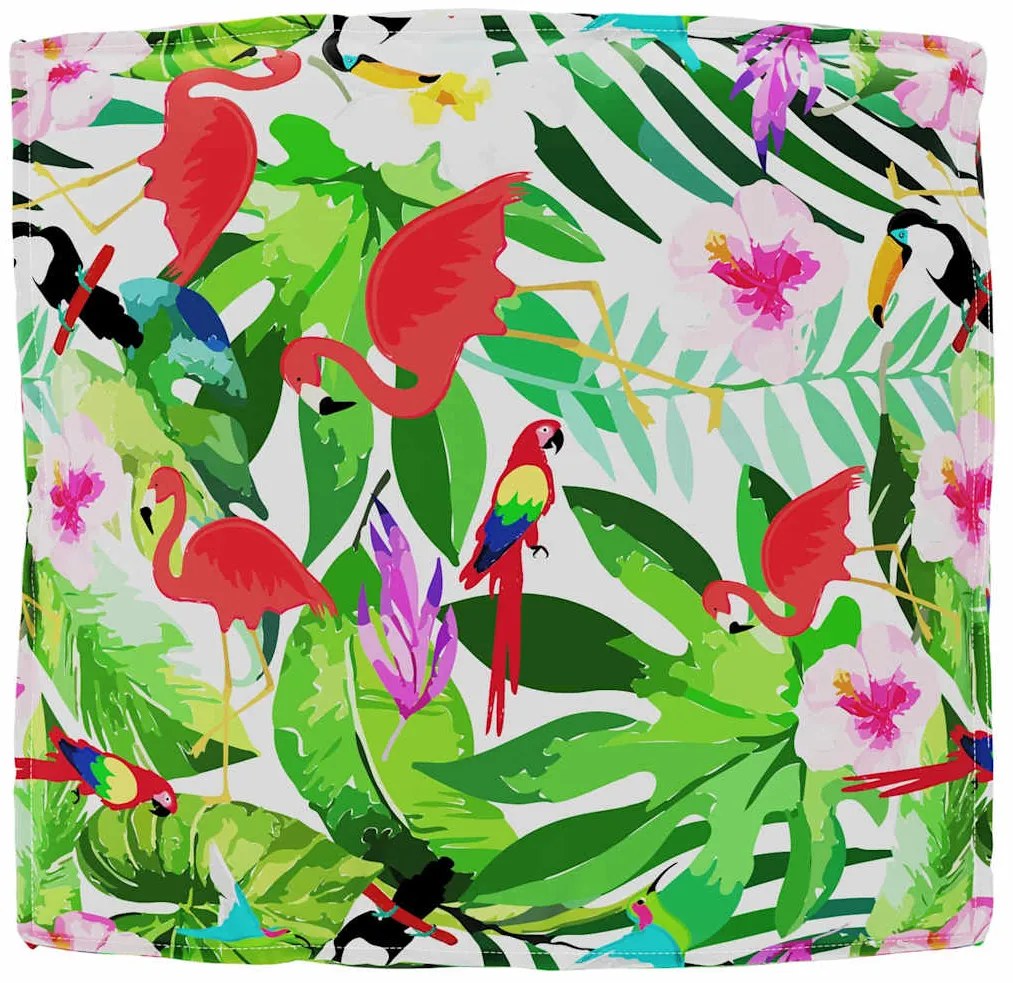 vidaXL Μαξιλάρι Floral Πολύχρωμο 80 x 80 x 12 cm Ύφασμα Όξφορντ