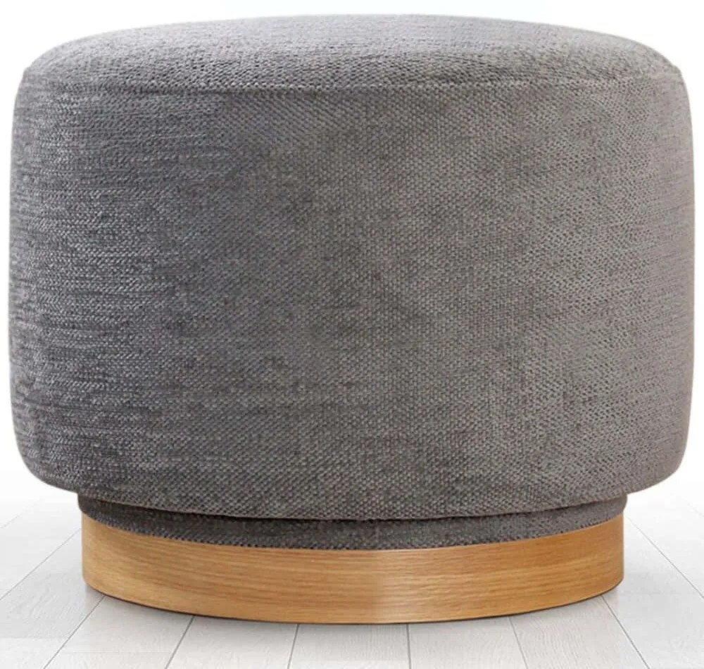 Σκαμπό Περιστρεφόμενο Turneed 209FLF1424 55x55x43cm Grey
