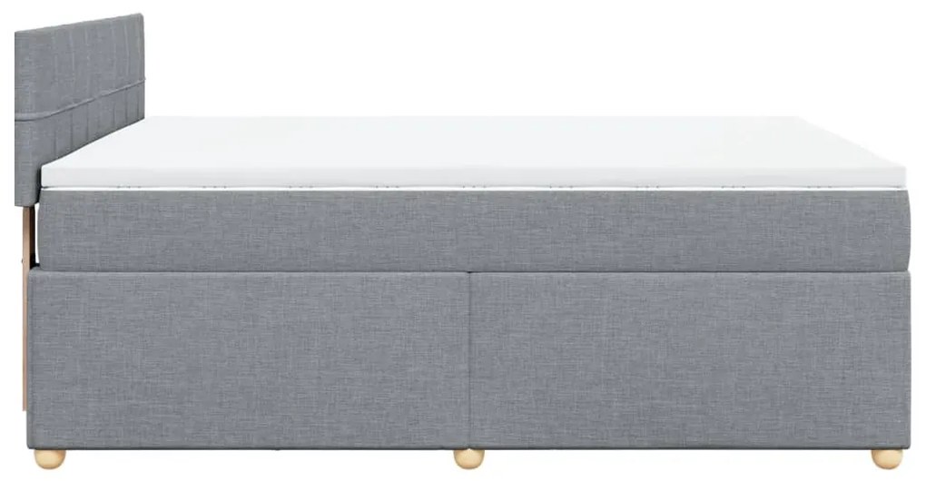 ΚΡΕΒΑΤΙ BOXSPRING ΜΕ ΣΤΡΩΜΑ ΑΝΟΙΧΤΟ ΓΚΡΙ 140X190 ΕΚ. ΥΦΑΣΜΑΤΙΝΟ 3286675